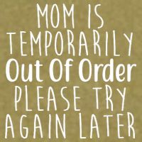 Mom Is Out Of Order Funny Garment-Dyed Women's Muscle Tee