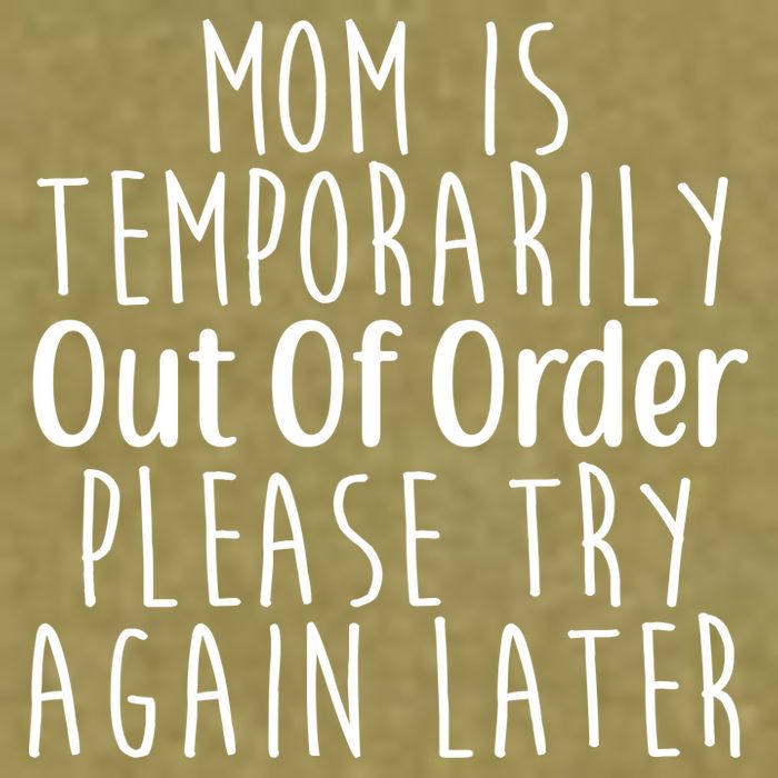 Mom Is Out Of Order Funny Garment-Dyed Women's Muscle Tee