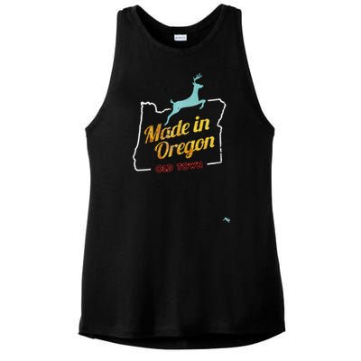 Made In Oregon Stag Ladies PosiCharge Tri-Blend Wicking Tank