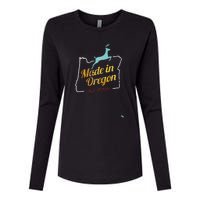 Made In Oregon Stag Womens Cotton Relaxed Long Sleeve T-Shirt