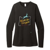 Made In Oregon Stag Womens CVC Long Sleeve Shirt