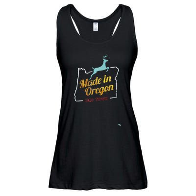 Made In Oregon Stag Ladies Essential Flowy Tank