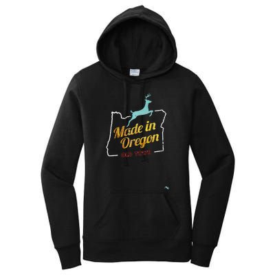 Made In Oregon Stag Women's Pullover Hoodie