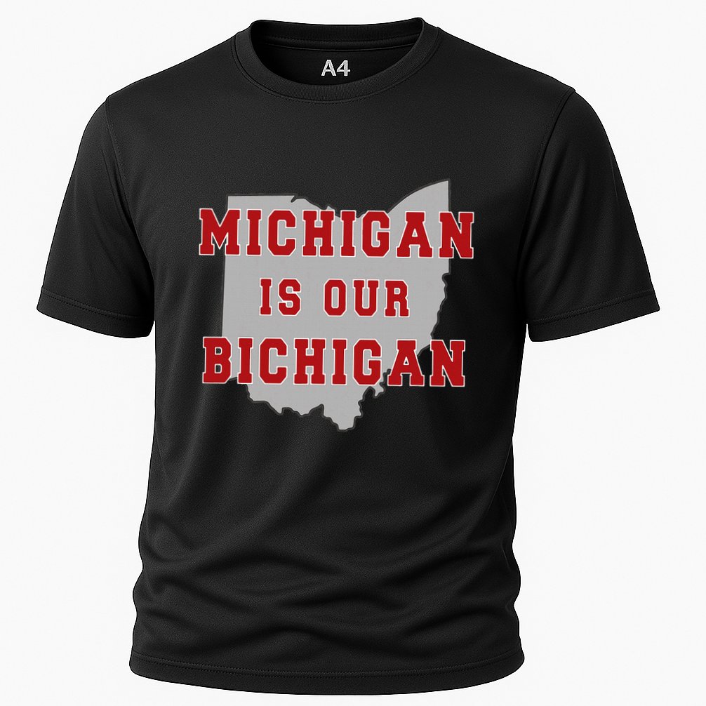 Michigan Is Our Bichigan Funny Ohio Cooling Performance Crew T-Shirt