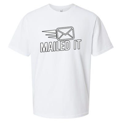 Mailed It Postman Gift For Mail Carrier Workers Sueded Cloud Jersey T-Shirt