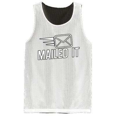 Mailed It Postman Gift For Mail Carrier Workers Mesh Reversible Basketball Jersey Tank