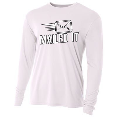 Mailed It Postman Gift For Mail Carrier Workers Cooling Performance Long Sleeve Crew