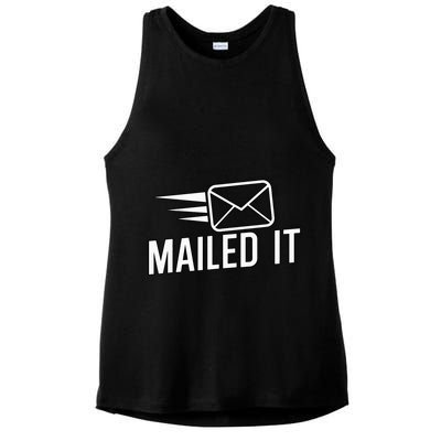 Mailed It Postman Gift For Mail Carrier Workers Ladies PosiCharge Tri-Blend Wicking Tank