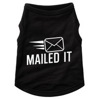 Mailed It Postman Gift For Mail Carrier Workers Doggie Tank