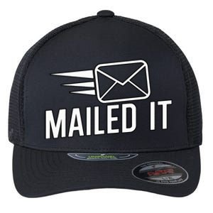 Mailed It Postman Gift For Mail Carrier Workers Flexfit Unipanel Trucker Cap