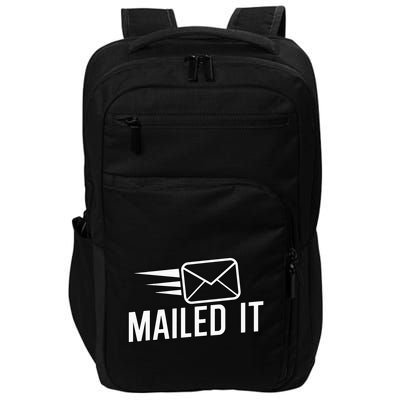 Mailed It Postman Gift For Mail Carrier Workers Impact Tech Backpack