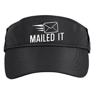 Mailed It Postman Gift For Mail Carrier Workers Adult Drive Performance Visor