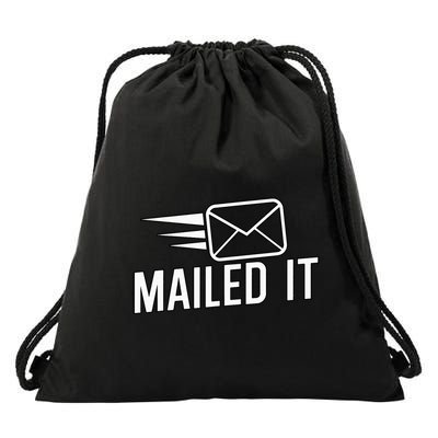 Mailed It Postman Gift For Mail Carrier Workers Drawstring Bag