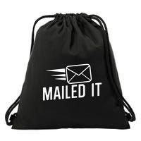 Mailed It Postman Gift For Mail Carrier Workers Drawstring Bag
