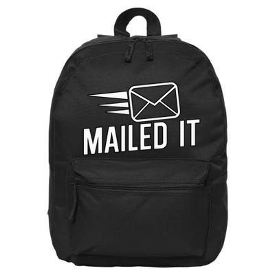 Mailed It Postman Gift For Mail Carrier Workers 16 in Basic Backpack