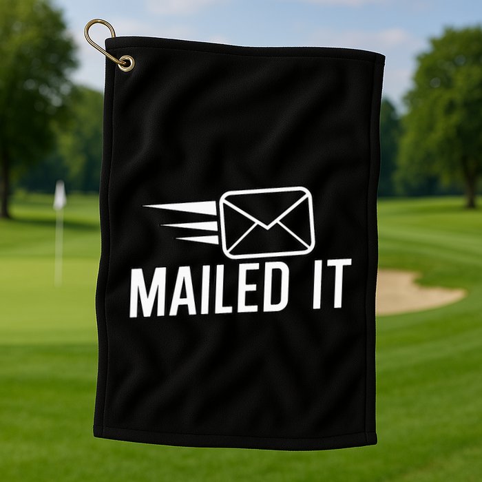 Mailed It Postman Gift For Mail Carrier Workers Golf Towel