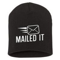 Mailed It Postman Gift For Mail Carrier Workers Short Acrylic Beanie