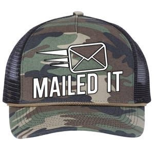 Mailed It Postman Gift For Mail Carrier Workers Retro Rope Trucker Hat Cap