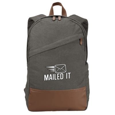 Mailed It Postman Gift For Mail Carrier Workers Cotton Canvas Backpack