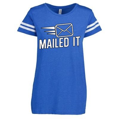 Mailed It Postman Gift For Mail Carrier Workers Enza Ladies Jersey Football T-Shirt