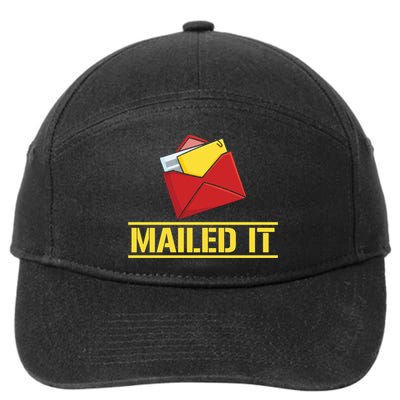 Mailed It Postal Worker Mailman Postman Gift 7-Panel Snapback Hat