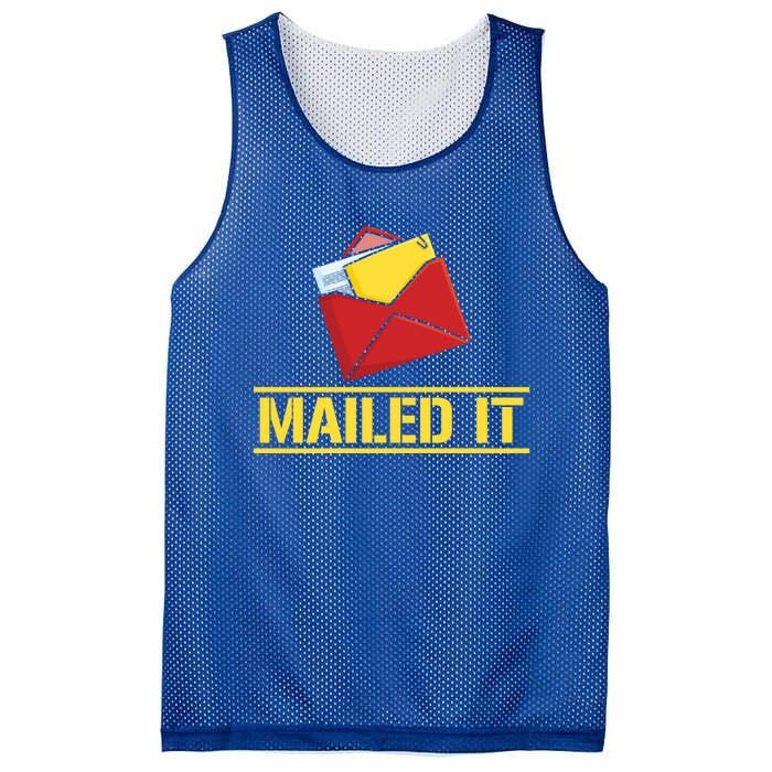 Mailed It Postal Worker Mailman Postman Gift Mesh Reversible Basketball Jersey Tank