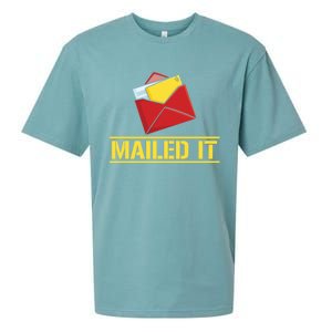 Mailed It Postal Worker Mailman Postman Gift Sueded Cloud Jersey T-Shirt