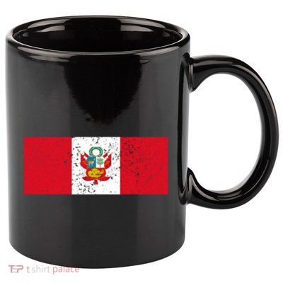 Made In Peru A Long Time Ago Funny Peruvian Pride Flag 11oz C Handle Ceramic Mug
