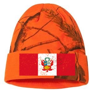 Made In Peru A Long Time Ago Funny Peruvian Pride Flag Kati Licensed 12" Camo Beanie