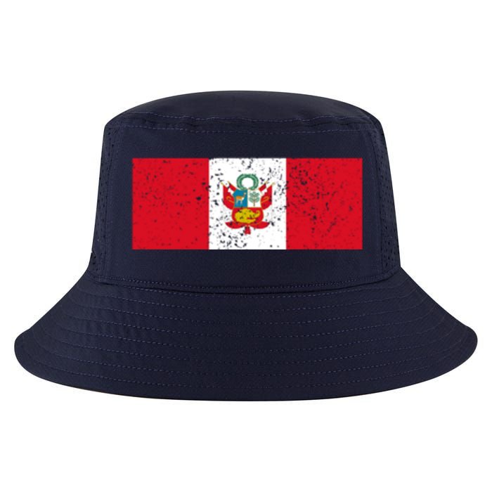 Made In Peru A Long Time Ago Funny Peruvian Pride Flag Cool Comfort Performance Bucket Hat