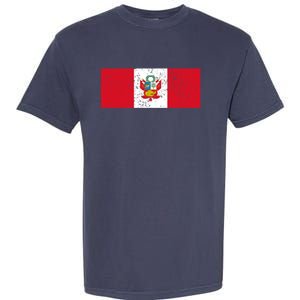 Made In Peru A Long Time Ago Funny Peruvian Pride Flag Garment-Dyed Heavyweight T-Shirt