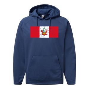 Made In Peru A Long Time Ago Funny Peruvian Pride Flag Performance Fleece Hoodie