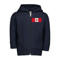 Made In Peru A Long Time Ago Funny Peruvian Pride Flag Toddler Zip Fleece Hoodie