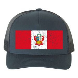 Made In Peru A Long Time Ago Funny Peruvian Pride Flag Yupoong Adult 5-Panel Trucker Hat