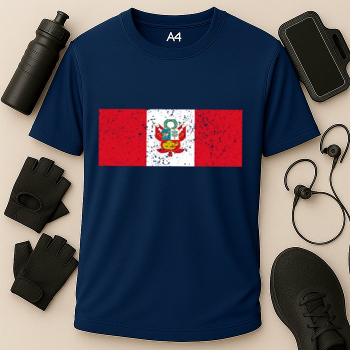 Made In Peru A Long Time Ago Funny Peruvian Pride Flag Cooling Performance Crew T-Shirt