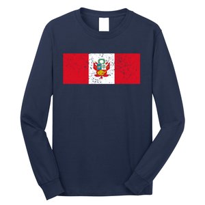 Made In Peru A Long Time Ago Funny Peruvian Pride Flag Long Sleeve Shirt