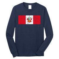 Made In Peru A Long Time Ago Funny Peruvian Pride Flag Long Sleeve Shirt