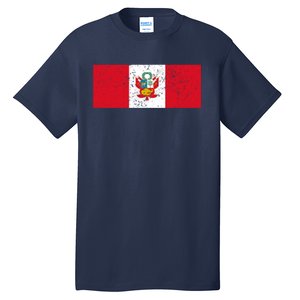 Made In Peru A Long Time Ago Funny Peruvian Pride Flag Tall T-Shirt