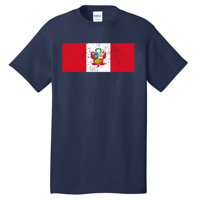 Made In Peru A Long Time Ago Funny Peruvian Pride Flag Tall T-Shirt