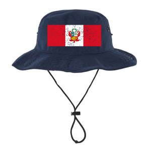 Made In Peru A Long Time Ago Funny Peruvian Pride Flag Legacy Cool Fit Booney Bucket Hat