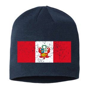 Made In Peru A Long Time Ago Funny Peruvian Pride Flag Sustainable Beanie