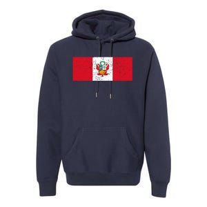 Made In Peru A Long Time Ago Funny Peruvian Pride Flag Premium Hoodie