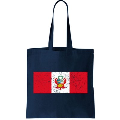 Made In Peru A Long Time Ago Funny Peruvian Pride Flag Tote Bag