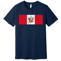 Made In Peru A Long Time Ago Funny Peruvian Pride Flag Premium T-Shirt