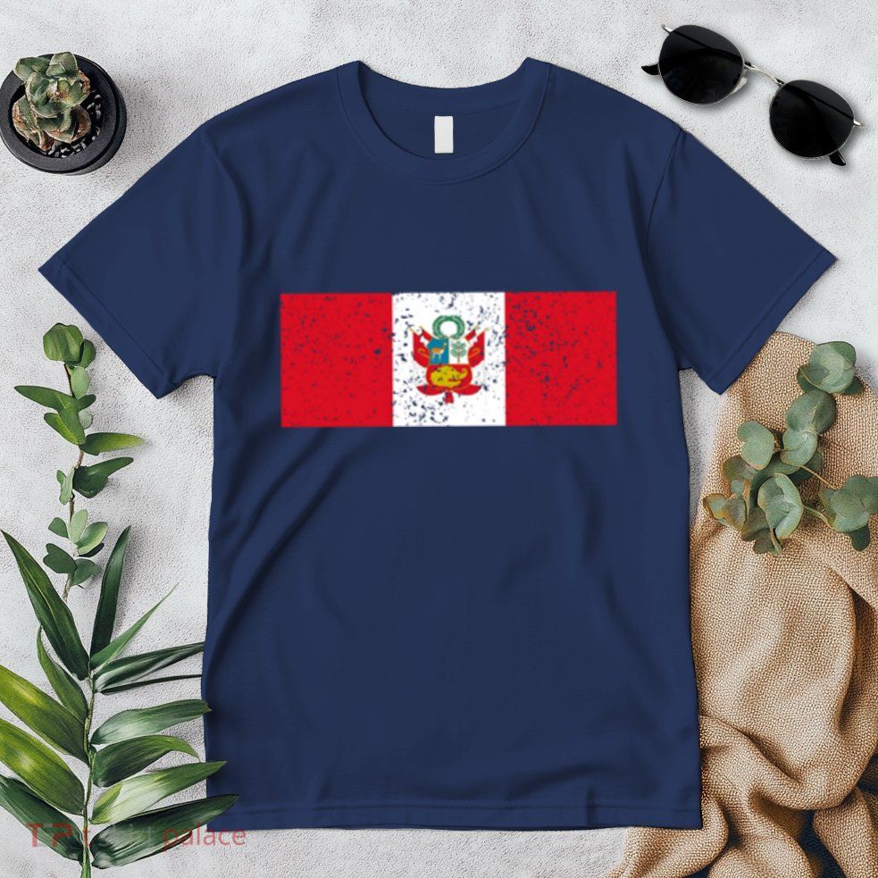 Made In Peru A Long Time Ago Funny Peruvian Pride Flag Premium T-Shirt