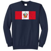 Made In Peru A Long Time Ago Funny Peruvian Pride Flag Tall Sweatshirt