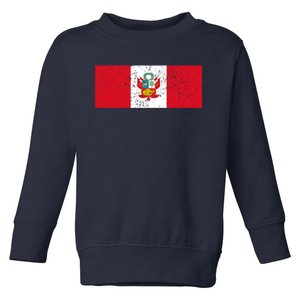 Made In Peru A Long Time Ago Funny Peruvian Pride Flag Toddler Sweatshirt