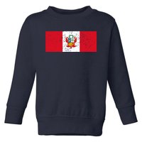 Made In Peru A Long Time Ago Funny Peruvian Pride Flag Toddler Sweatshirt