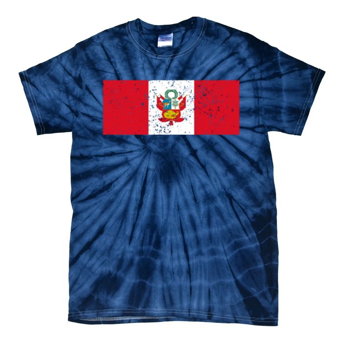 Made In Peru A Long Time Ago Funny Peruvian Pride Flag Tie-Dye T-Shirt