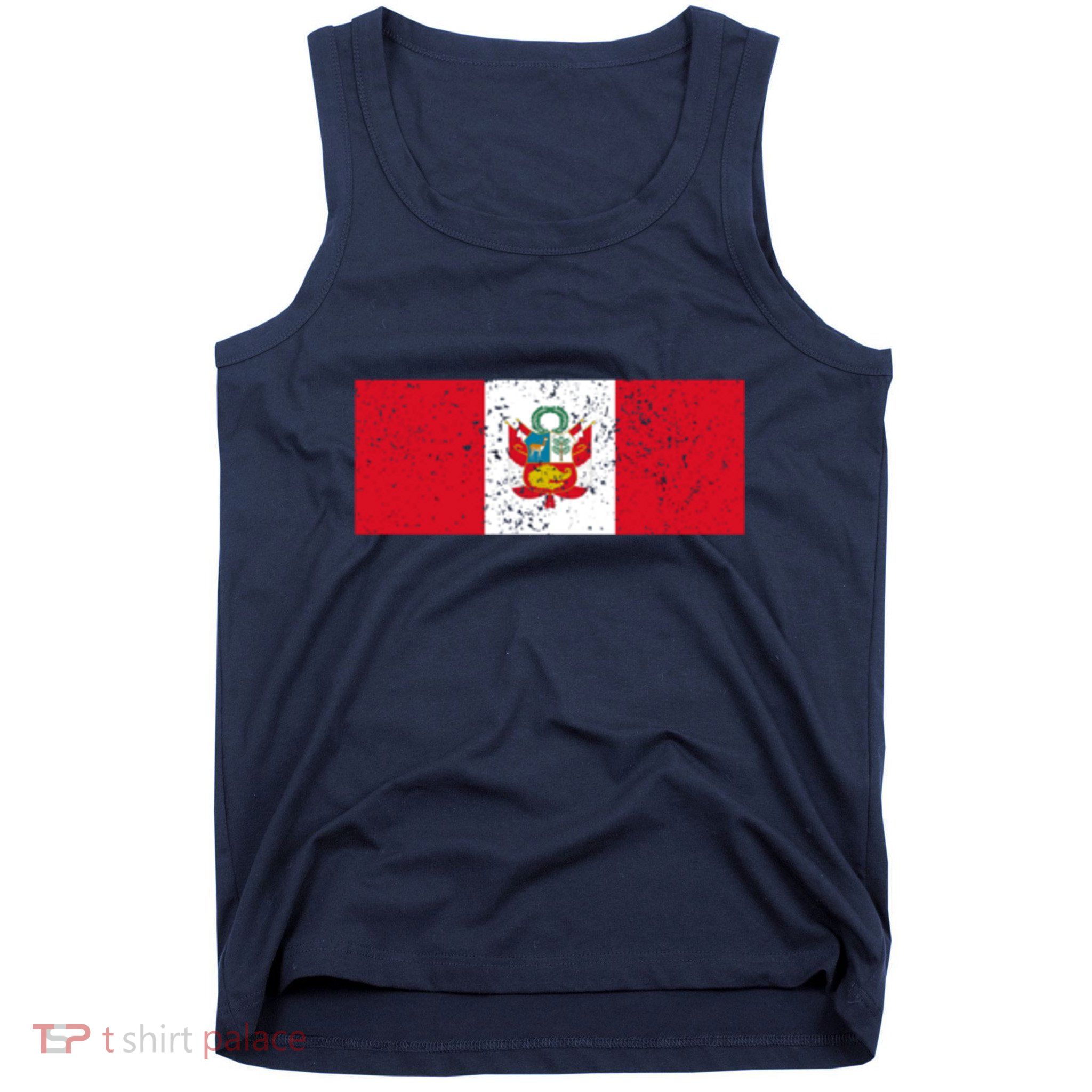 Made In Peru A Long Time Ago Funny Peruvian Pride Flag Tank Top